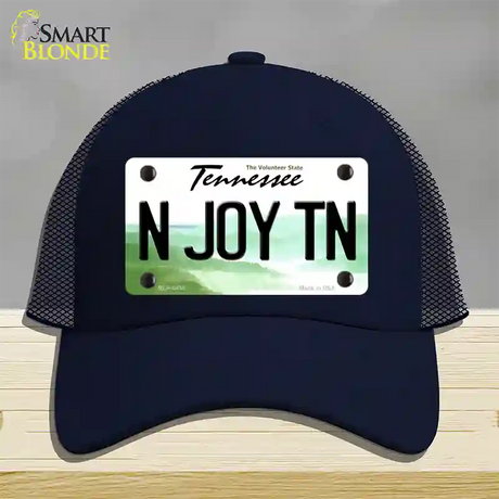 N Joy Tennessee Novelty License Plate Hat Mesh / Navy