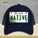 Native Tennessee Novelty License Plate Hat Mesh / Navy