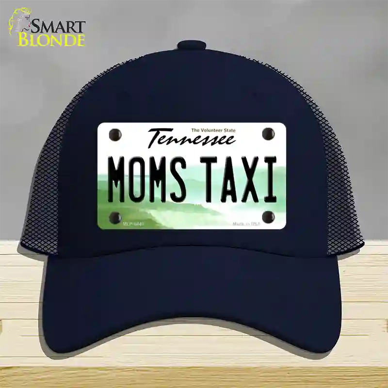 Moms Taxi Tennessee Novelty License Plate Hat Mesh / Navy