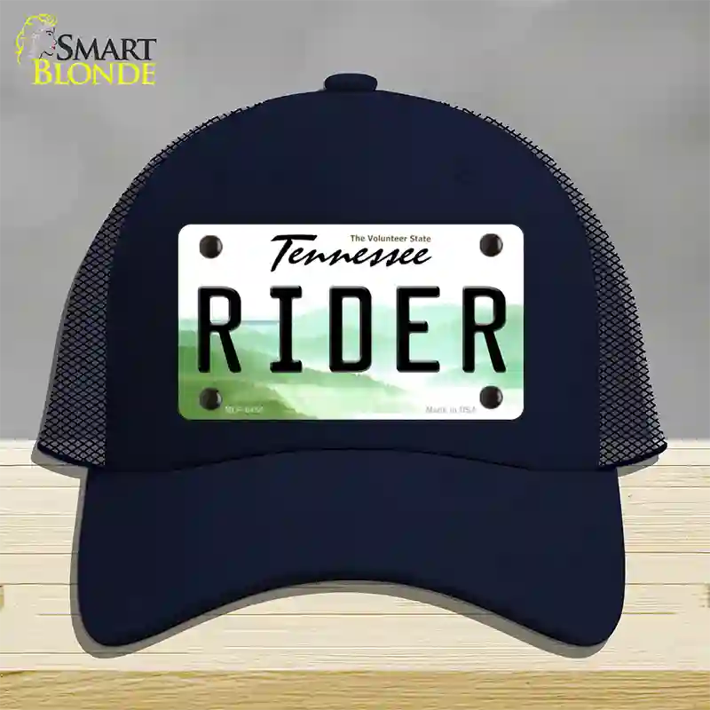 Rider Tennessee Novelty License Plate Hat Mesh / Navy