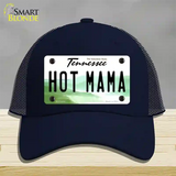 Hot Mama Tennessee Novelty License Plate Hat Mesh / Navy