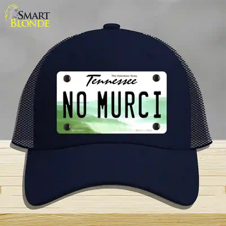 No Murci Tennessee Novelty License Plate Hat Mesh / Navy