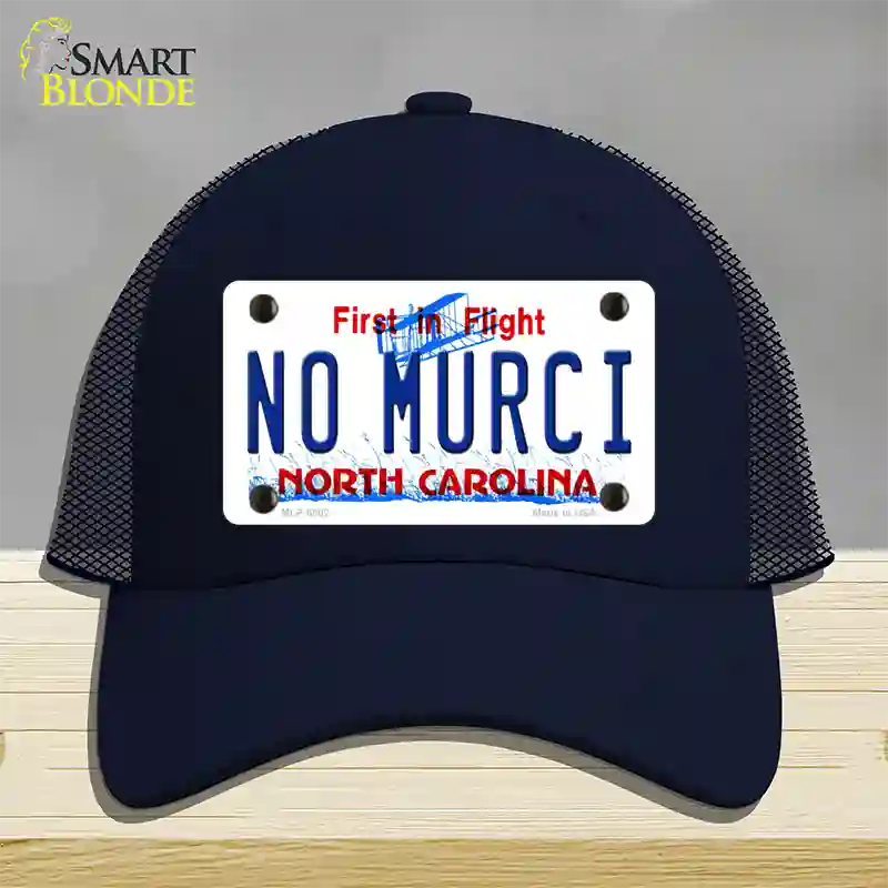 No Murci North Carolina Novelty License Plate Hat Mesh / Navy