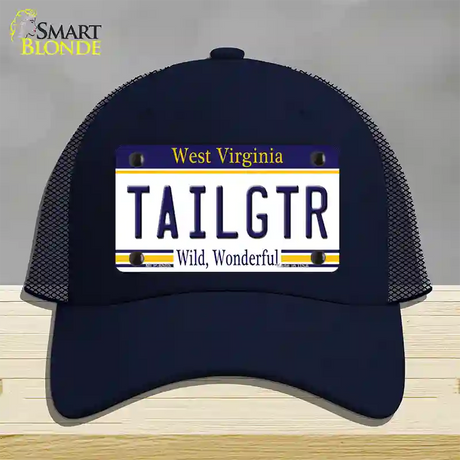 Tailgtr West Virginia Novelty License Plate Hat Mesh / Navy