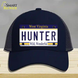 Hunter West Virginia Novelty License Plate Hat Mesh / Navy