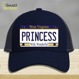 Princess West Virginia Novelty License Plate Hat Mesh / Navy