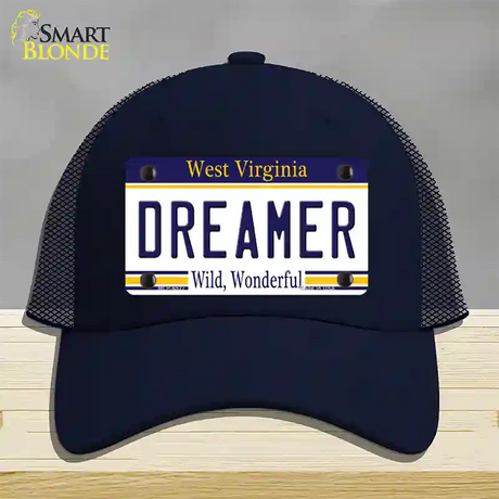 Dreamer West Virginia Novelty License Plate Hat Mesh / Navy