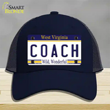 Coach West Virginia Novelty License Plate Hat Mesh / Navy