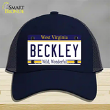 Beckley West Virginia Novelty License Plate Hat Mesh / Navy