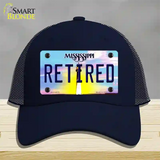 Retired Mississippi Novelty License Plate Hat Mesh / Navy