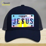 Jesus Mississippi Novelty License Plate Hat Mesh / Navy