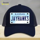 Jayhawks Kansas Novelty License Plate Hat Mesh / Navy