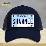 Shawnee Kansas Novelty License Plate Hat Mesh / Navy