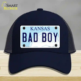 Bad Boy Kansas Novelty License Plate Hat Mesh / Navy