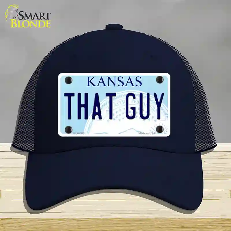 That Guy Kansas Novelty License Plate Hat Mesh / Navy