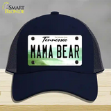 Mama Bear Tennessee Novelty License Plate Hat Mesh / Navy