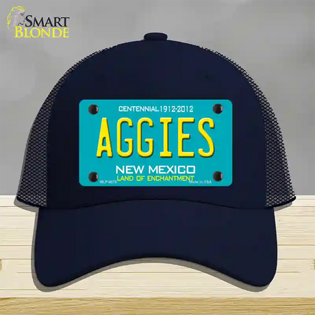 Aggies New Mexico Novelty License Plate Hat Mesh / Navy