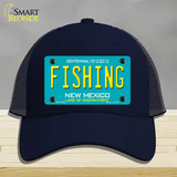 Fishing New Mexico Novelty License Plate Hat Mesh / Navy