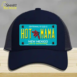 Hot Mama New Mexico Novelty License Plate Hat Mesh / Navy