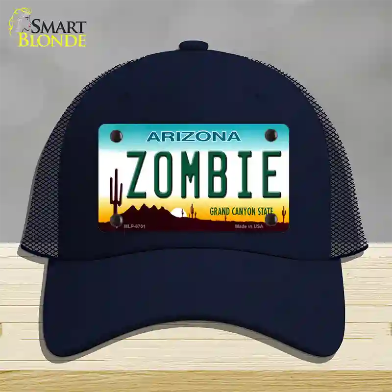 Zombie Arizona Novelty License Plate Hat Mesh / Navy