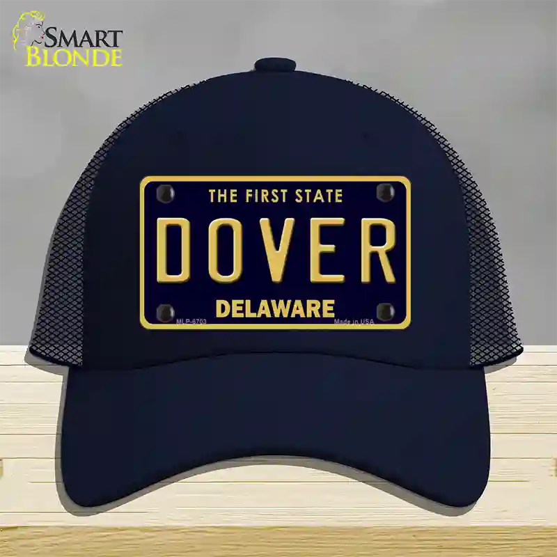 Dover Delaware Novelty License Plate Hat Mesh / Navy