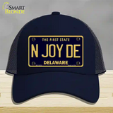 N Joy De Delaware Novelty License Plate Hat Mesh / Navy