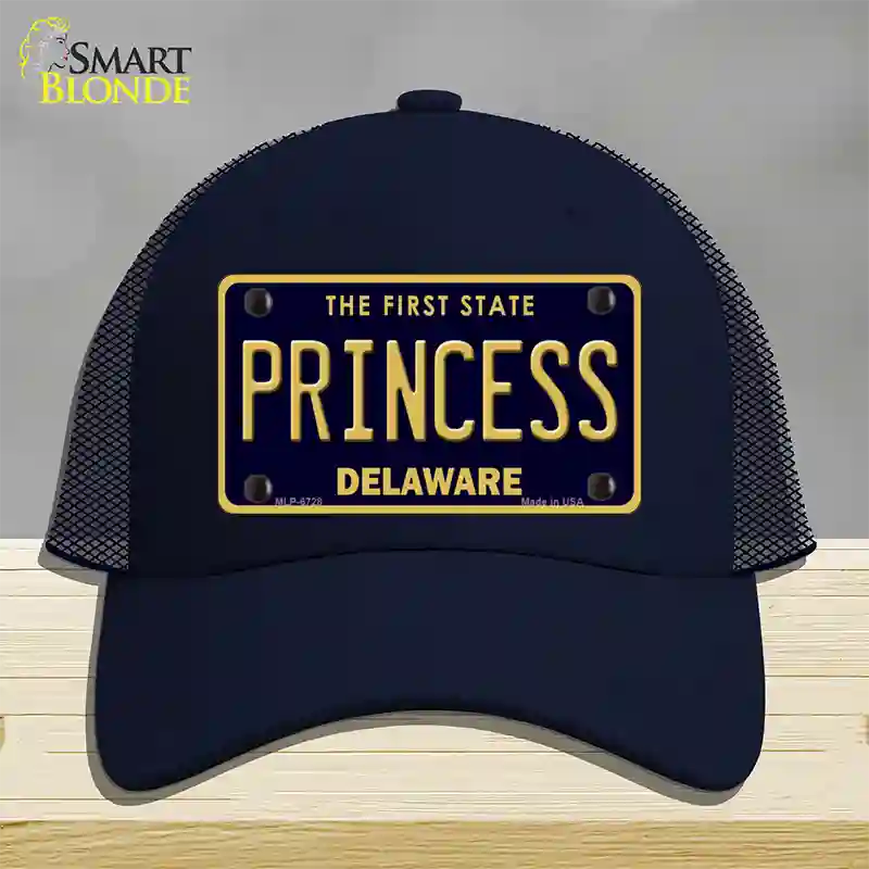 Princess Delaware Novelty License Plate Hat Mesh / Navy