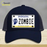 Zombie Indiana Novelty License Plate Hat Mesh / Navy