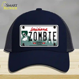 Zombie Louisiana Novelty License Plate Hat Mesh / Navy