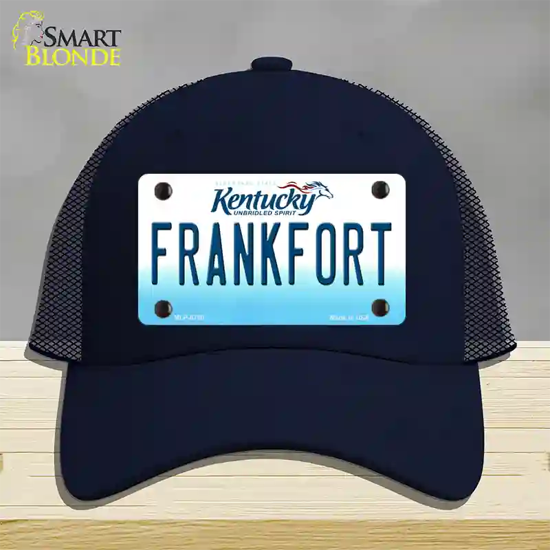 Frankfort Kentucky Novelty License Plate Hat Mesh / Navy