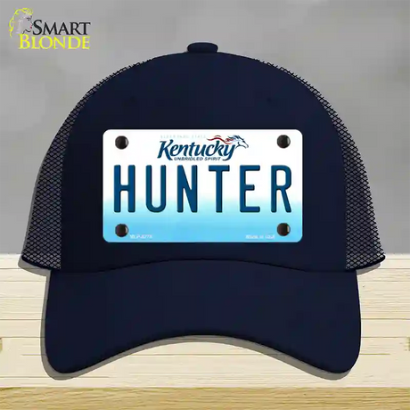 Hunter Kentucky Novelty License Plate Hat Mesh / Navy