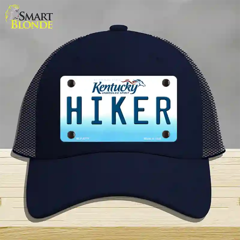 Hiker Kentucky Novelty License Plate Hat Mesh / Navy