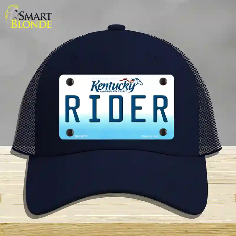 Rider Kentucky Novelty License Plate Hat Mesh / Navy