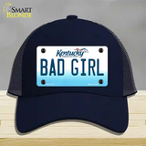 Bad Girl Kentucky Novelty License Plate Hat Mesh / Navy