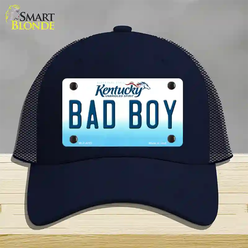 Bad Boy Kentucky Novelty License Plate Hat Mesh / Navy