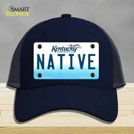 Native Kentucky Novelty License Plate Hat Mesh / Navy