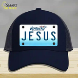 Jesus Kentucky Novelty License Plate Hat Mesh / Navy