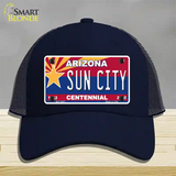 Arizona Centennial Sun City Novelty License Plate Hat Mesh / Navy