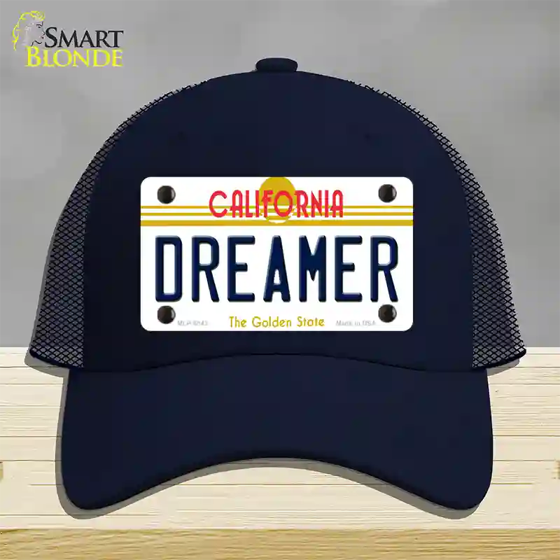 Dreamer California Novelty License Plate Hat Mesh / Navy