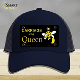 Carriage Of Queen Bee Novelty License Plate Hat Mesh / Navy