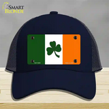 Shamrock Irish Flag Novelty License Plate Hat Mesh / Navy