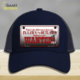 In-laws And Outlaws Novelty License Plate Hat Mesh / Navy