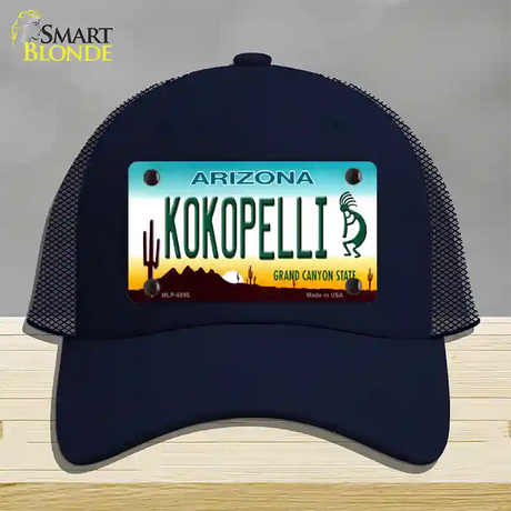 Arizona Kokopelli Novelty License Plate Hat Mesh / Navy