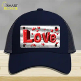 Love Novelty License Plate Hat Mesh / Navy