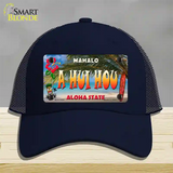 A Hui Hou Hawaii State Novelty License Plate Hat Mesh / Navy