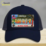 Aloha Au La oe Hawaii State Novelty License Plate Hat Mesh / Navy