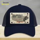 Americas Highway Route 66 Novelty License Plate Hat Mesh / Navy