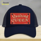 Quilting Queen Novelty License Plate Hat Mesh / Navy