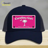 Carolina Girl Pink Novelty License Plate Hat Mesh / Navy