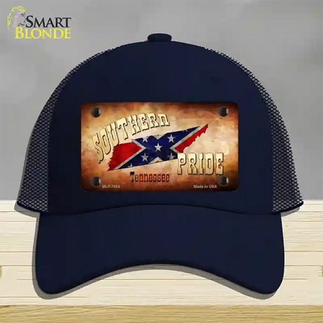 Southern Pride Tennessee Novelty License Plate Hat Mesh / Navy